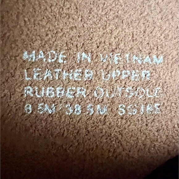 Michael Kors Cognac Brown Suede Mid Calf Pull On Western Boots Women’s 8.5 M - Picture 13 of 16